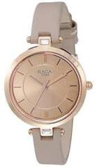 Titan Raga Quartz Analog Rose Gold Dial Leather Strap Watch for Women NR2603WL01