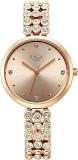 Titan Raga Showstopper Quartz Analog Rose Gold Dial Metal Strap Watch For Women NS95262WM01