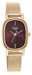 Titan Raga Viva Brown Dial Analog Stainless Steel Strap Watch for Women NS2665WM01