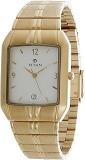 Titan Rectangle White Dial Analog with Date Metal Strap Watch for Men NS9264YM01