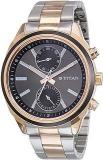 Titan Silver White Dial Analog Watch For Men NR1733KM03