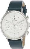 Titan Silver White Dial Analog Watch For Men NR90102SL03