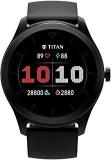 Titan Smart Smartwatch With Alexa Built In, Aluminum Body With 1.32 Inch Immersive Display, Upto 14 Days Battery Life, Multi Sport Modes With VO2 Max, SpO2, Women Health Monitor Black 90137AP01