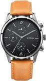 Titan Women Leather Black Dial Analog Watch Nr1805Nl02, Band Color Brown