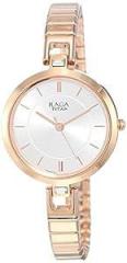 Titan Women Metal Raga Viva Analog Silver Dial Watch 2603Wm01/Nn2603Wm01/Np2603Wm01/Nr2603Wm01, Band Color Rose Gold