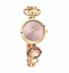 Titan Women Metal Rose Gold Dial Analog Watch Nr2606Wm09, Band Color Rose Gold