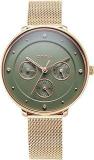 Titan Women Stainless Steel Analog Green Dial Watch 2651Wm05, Band Color Rose Gold