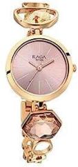 Titan Womens Moments of Joy Rose Gold Dial Brass Analogue Watch 2606WM09