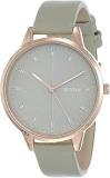 Titan Women's Precision Simplicity Watch: Green Gradient Dial With Leather Strap NS2648WL01