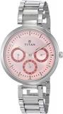 Titan Youth Analog Pink Dial Women's Watch NL2480SM05/NP2480SM05