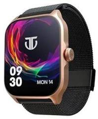 Titan Zeal Premium Fashion Smartwatch|1.85 inch AMOLED Display with AOD|390 * 450 Pixel Resolution|Functional Crown|SingleSync BT Calling|Advanced Chipset|100+ Sports Modes & Watchfaces IP68 Mesh Strap