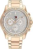 Tommy Hilfiger Quartz Multifunction Grey Dial Stainless Steel Strap Watch For Women TH1782572