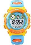 V2A Digital Boy's Watch Yellow Dial Blue Colored Strap