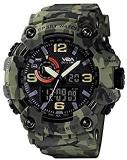 V2A Military Tactical Camouflage Analog Digital 50M Waterproof Sports Watches For Men