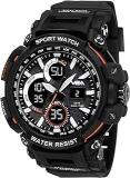 V2A Outdoor Sport Shockproof Led Analogue And Digital Waterproof Chronograph Watch For Men Multicolor