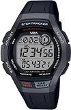 V2A STEPO 50 Lap Memory Grey Black 5ATM Waterproof Unisex Fitness Sports Watch With Step Counter Stop Watch And Countdown Timer