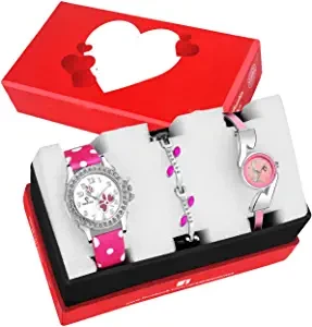 Versatile Claude Astra Analog Watch Combo for Girls