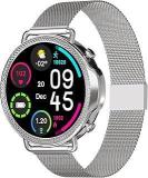 Vibez Vibez By Lifelong Ornate Smartwatch For Women With HD Display|Body Temprature |24x7 Heart Rate & SpO2 Tracking|8 Sports Mode|Sleep Monitor|IP67|7 Days Battery Backup VBSWW45, 1 Year Manufacturer Warranty, Silver