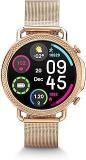 Vibez Vibez By Lifelong Ornate Smartwatch For Women With HD Display|Body Temprature |24x7 Heart Rate & SpO2 Tracking|8 Sports Mode|Sleep Monitor|IP67|7 Days Battery Backup VBSWW450, 1 Year Warranty, Gold