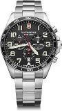 Victorinox Stainless Steel Fieldforce Chrono Men's Analog Watch & Timepiece Wristwatch For Men, silver