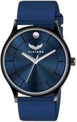 VIKINGS Unisex Silicone Analogue Blue Dial Watch VK GR 121 BLU SC