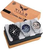 Vills Laurrens Analogue Multicolor Dial Combo Of 3 Men's & Boy's Watch Vl 1111 1112 1113