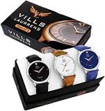 Vills Laurrens VL 1141 1142 1143 Pack of 3 Smart and Handsome Combo of Analog Watches for Men and Boys