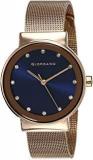 Women's Latest Fashion Blue Dial Rose Gold Mesh Band Watch, Model No. A2047 44