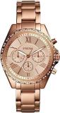 Women's Modern Courier Stainless Steel Chronograph Dress Quartz Watch