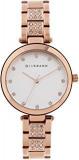 Women's White Dial Rose Gold Metal Strap Watch, Model No. A2037 33