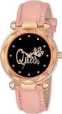 Womens Women's Queen Dial Leathers Strap Analog Watch Multicolor