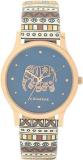 Womens Women's Teal Carnival Elephant Wrist Analog Polyurethane Watch