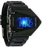 A R Sales LED Aircraft Model Wrist Watch With Light Digital Display