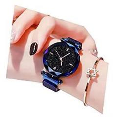 Acnos Analog Black Dial Women's Watch MGNT Blue