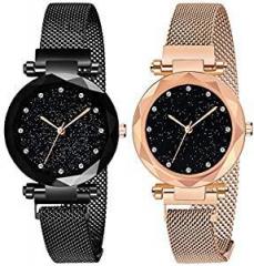 Acnos Casual Analog Black Dial Women's Watch DM PURPLE ROSEGOLD05