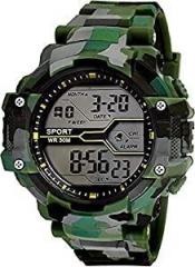 Acnos Military Green Army Digital Sport Black Dial Sports Men's and Boy's Watch