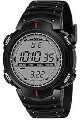 Acnos Polyurethane Premium Brand A Teymex Digital Watch Shockproof Multi Functional Automatic Grey Dial Black Strap Waterproof Digital Sports Watch For Men's Kids Watch For Boys Pack Of 1