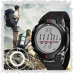 Acnos Premium Brand A Taymex Digital Watch Shockproof Multi Functional Automatic Black Strap Waterproof Digital Sports Watch for Men's Kids Watch for Boys Watch for Men Pack of 1