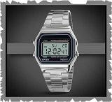 Acnos Premium Vintage Series Digital Grey Dial Women's Watch Men's Watch