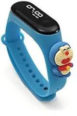 ADAMO ADAMO Digital Unisex Child Watch Blue Doraemon Dial Blue Colored Strap