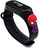 ADAMO Digital Dial And Cartoon Character Analog Stylish And Fashionable Wrist Smart Watch LED Band For Kids, Colorful Cartoon Character Super Hero For Boys & Girls BG 907