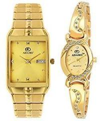 ADAMO Enchant Analog Gold Dial Unisex Watch 9151 2468YM04