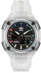 adidas Resin Originals Black Dial Unisex Analog Digital Watch Aost23057, Band Color White