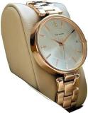 AMERICANVIBER Women Rose Gold Dial Stainless Steel Analog Watch With Studded Rose Gold Band Watch For Girls