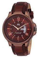 Analog Boy's & Men's Watch Brown Dial Colored Strap