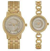 Analog Champagne Dial Unisex's Watch TW00PR229