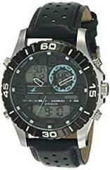 Analog Digital Blue Dial Men's Watch NL38035SL02