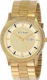 Analog Gold Dial Men's Watch NL1650YM04/NP1650YM04