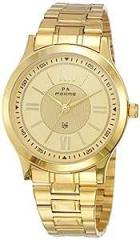 Analog Gold Dial Unisex Watch 34651CMGY