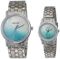 Analog Multi Colour Dial Couple's Watch NM10138925SM01/NN10138925SM01/NP10138925SM01